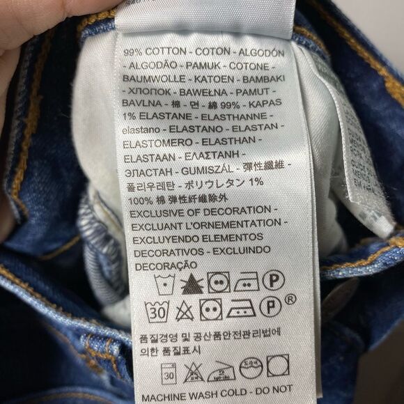 LEVI'S Wedgie Icon High-Rise Straight Leg Premium Jeans Medium Wash Size 27 - Picture 14 of 15